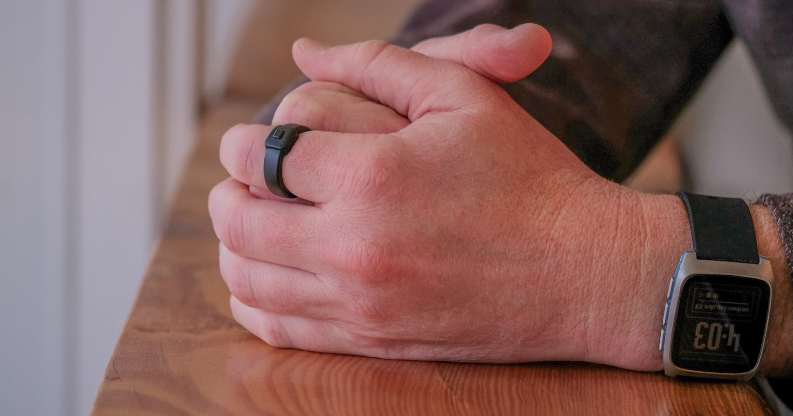The Pebble Index 01 smart ring in black, a press-to-record thought capture device