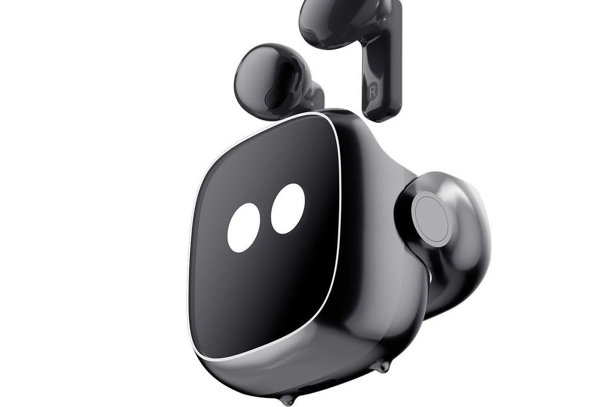 OSO AI Earbuds and charging case