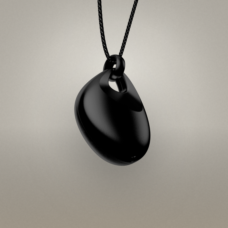 The Legend AI pendant, designed and finished like fine jewelry