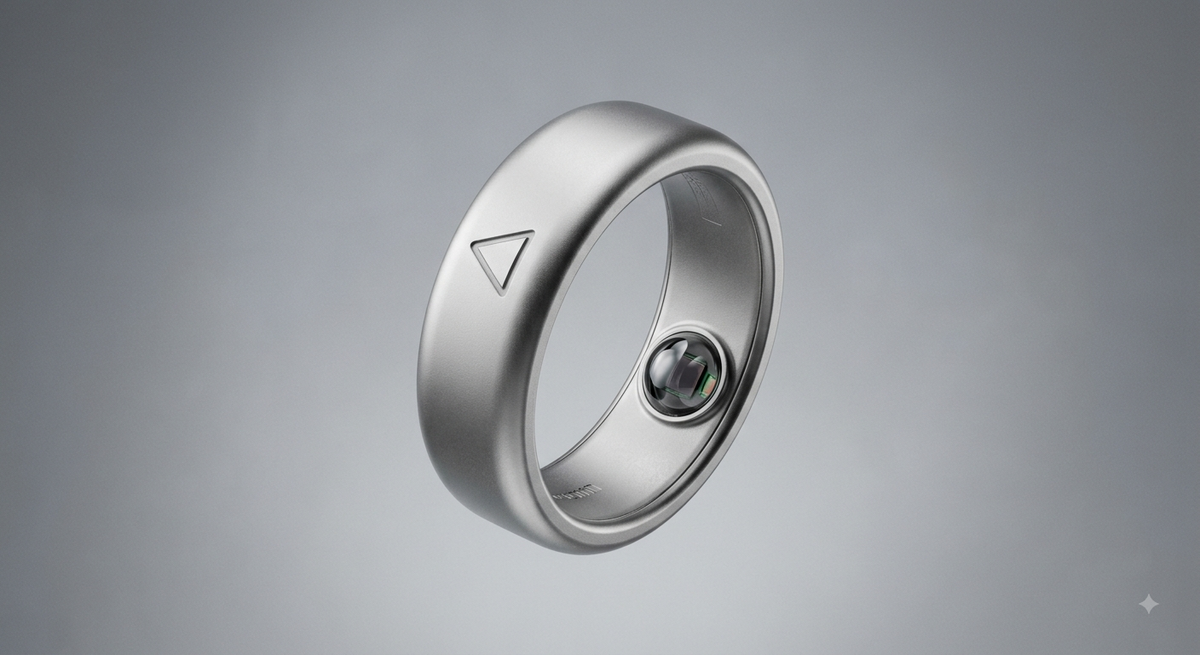 Garmin CIRQA smart ring concept render, silver finish. Photo via the5krunner