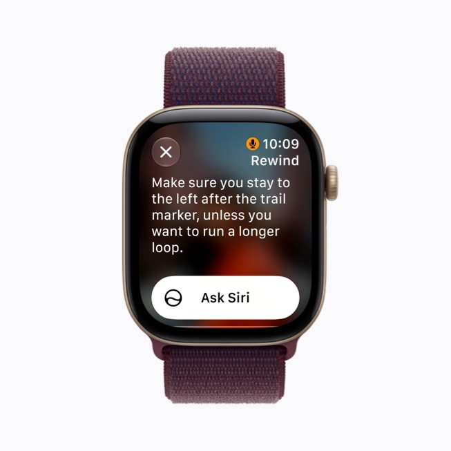 Apple Watch Series 12 showing a Live Rewind text snippet