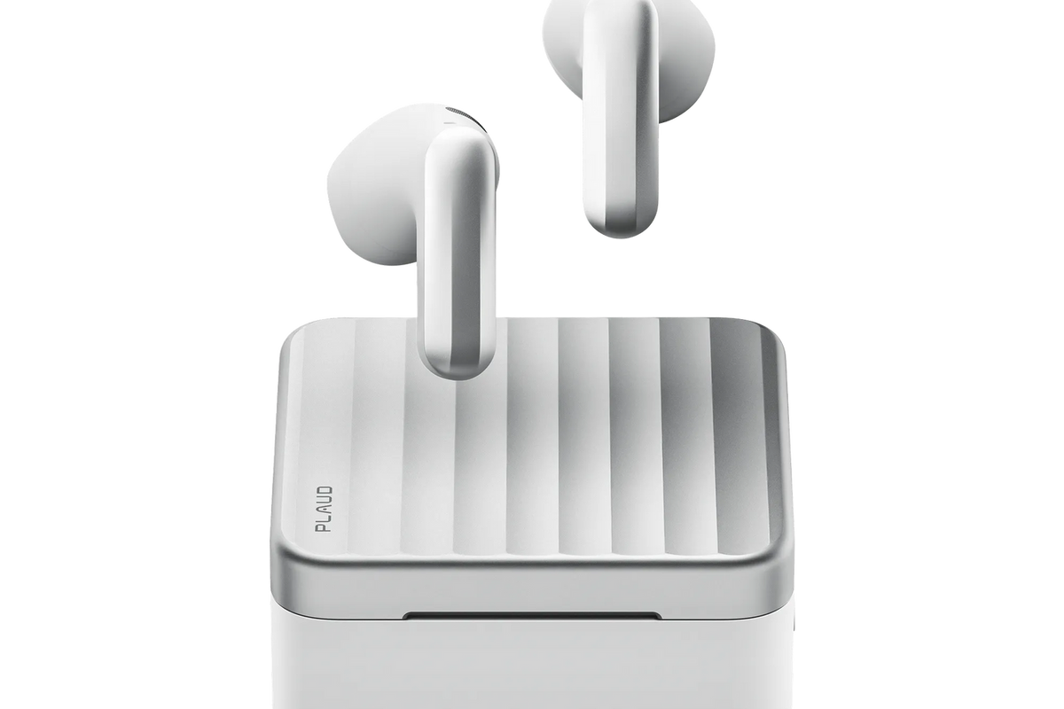 Plaud One Explorer Edition earbuds and charging case