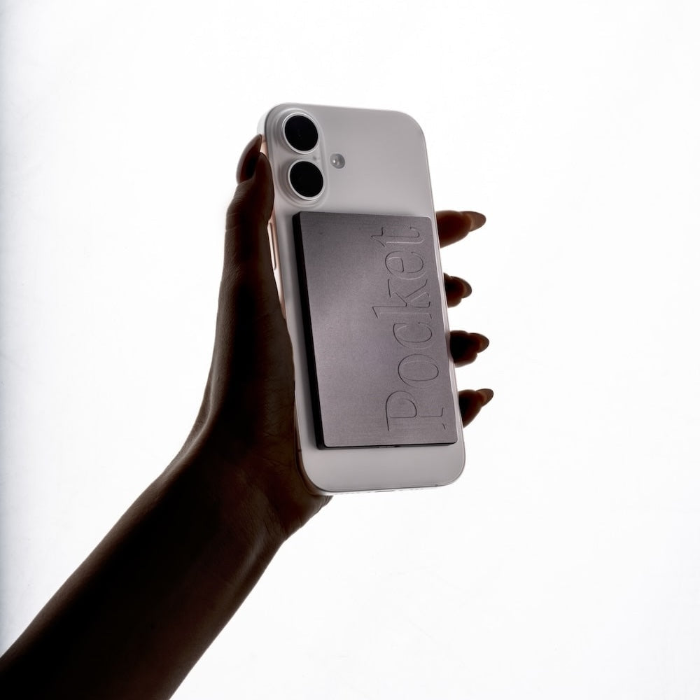 The Pocket AI recorder, the press-to-record device compared here against always-on capture. Photo via Pocket