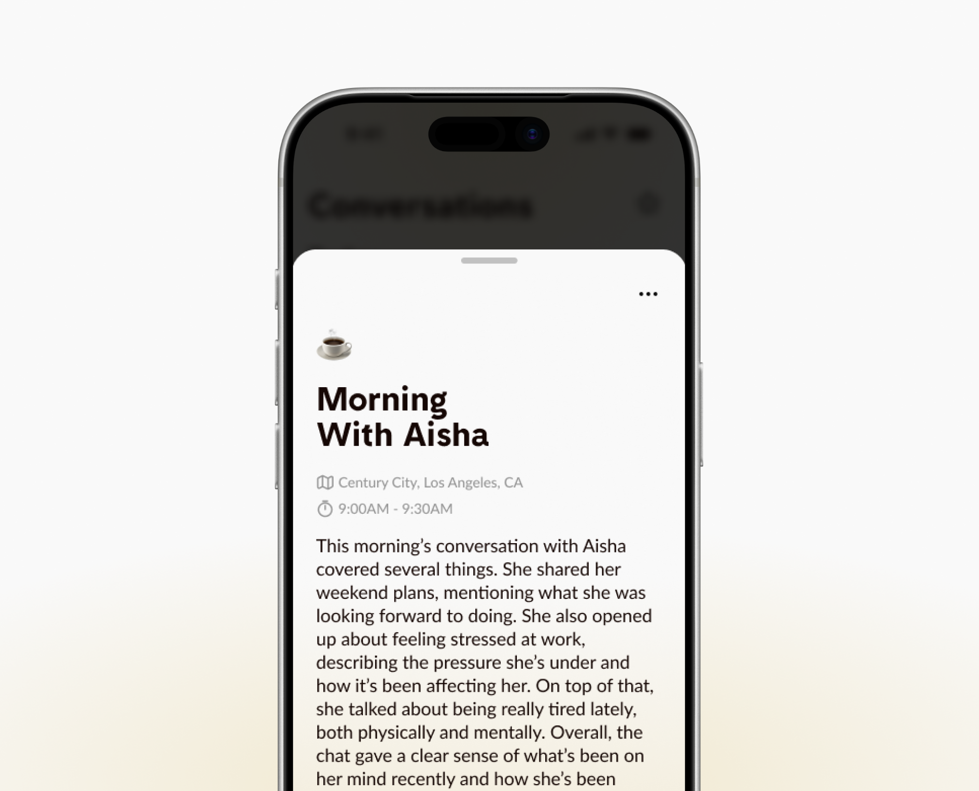 legend app transcript